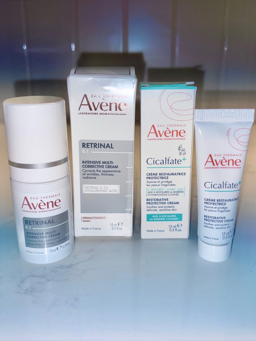 Avène RetrinAL 0.1 & Cicalfate+ Cream Set – New